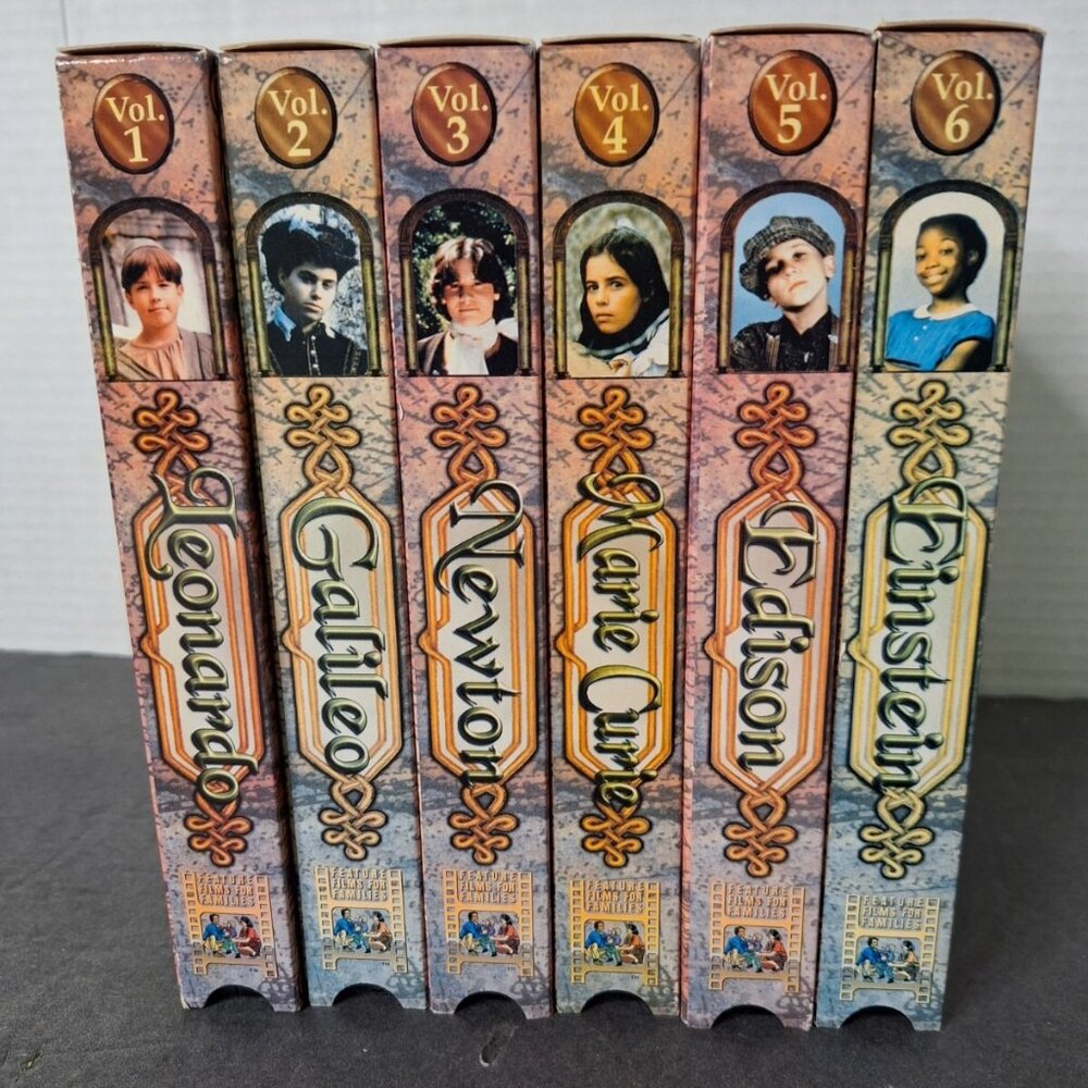 Inventors’ Specials 1-6 Einstein Leonardo Edison Galileo VHS Homeschool